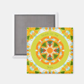 星のモチベーションのための明るいオレンジの緑のリーチ マグネット (正面/裏面)