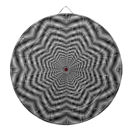 星のモノクロのダーツボード ダーツボード (正面)