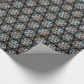 星のレースパターンビクトリア時代の人 ラッピングペーパー (コーナー)