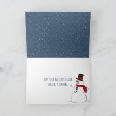 星の上でクリスマスを楽しむ カード (内部)