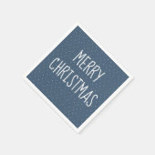 星の上でクリスマスを楽しむ スタンダードカクテルナプキン (角)