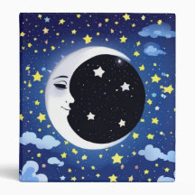 星の上の月の男