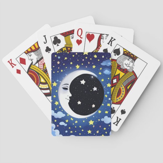 星の上の月の男 トランプ (裏面)