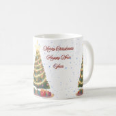 星の上（クリスマスツリー） コーヒーマグカップ (正面右)