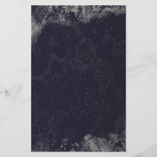 星の下での夜イベントのフライヤー招待状 (裏面)