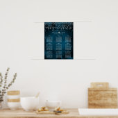 星の下での結婚式 席次表|DIY カラー ポスター (キッチン)