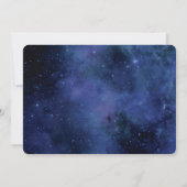 星の下でエレガント宇宙天結婚文学 招待状 (裏面)