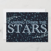 星の下でキャンピング 招待状 (正面)