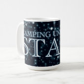 星の下でキャンプ コーヒーマグカップ (正面左)