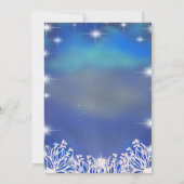 星の下でスカイセピアのアフリカ系アメリカ結婚人 招待状 (裏面)