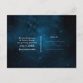 星の下で夜を ウェディング・セーブ・ザ・デート 案内ポストカード (裏面)
