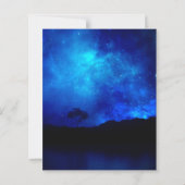 星の下で夜空の結婚式の日付を保存 (裏面)