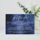 星の下で天文学宇宙結婚の詳細 エンクロージャーカード (スタンド正面)