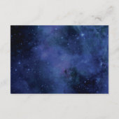 星の下で天文学宇宙結婚の詳細 エンクロージャーカード (裏面)