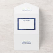 星の下で宇宙天文学結婚星 オールインワン招待状 (外側)