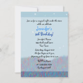 星の下で眠る人々の誕生パーティー-青 招待状 (正面)