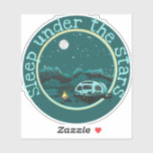 星の下で眠るRVステッカー シール (シート)