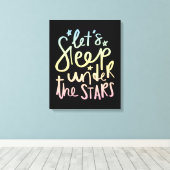 星の下で眠ろう キャンバスプリント (インサイチュ (ウッドフロア))