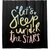 星の下で眠ろう シャワーカーテン (正面)