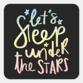 星の下で眠ろう スクエアシール (正面)