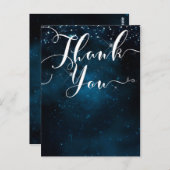 星の下で魅了された星空ありがとう ポストカード (正面/裏面)