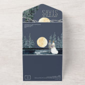 星の下で |すべての結婚式の招待 オールインワン招待状 (外側)