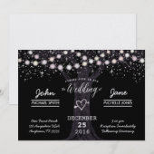 星の下で: パール シマー、封筒付き 招待状 (正面/裏面)