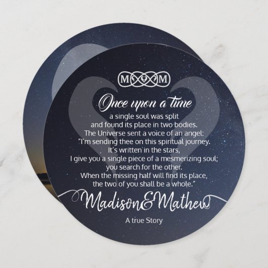 星の下に日付を保存 セーブザデート (正面/裏面)