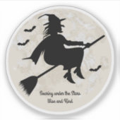 星の下に舞い上がる魔女 シール (正面)