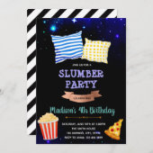 星の下のスリーパー・パーティー招待状 招待状 (正面/裏面)