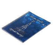 星の下のパリの夜のスターお洒落リー ノートブック (左側)