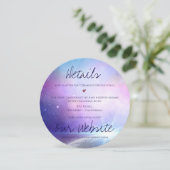 星の下のピンクパープルスターリーの結婚詳細 セーブザデート (スタンド正面)