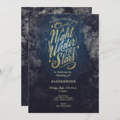 星の下の一夜 招待状 (正面/裏面)