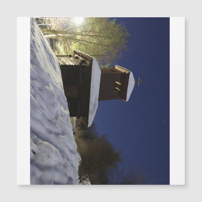 "星の下の冬の橋 – 夜景P (正面)