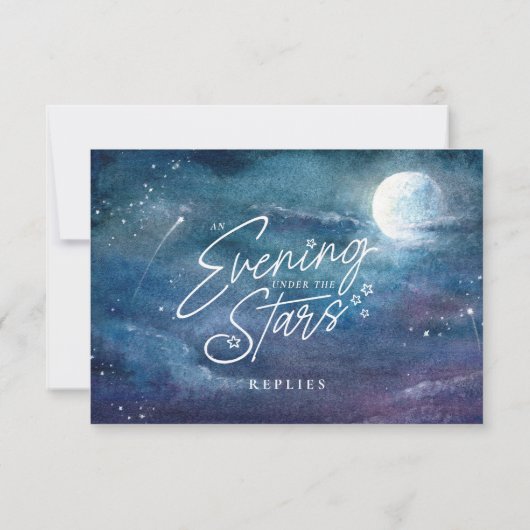 星の下の夕べスカイアート結婚ズ 出欠カード (裏面)