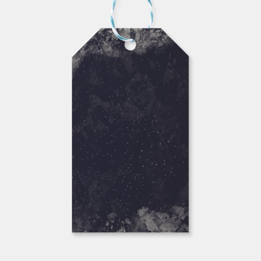 星の下の夜ありがとうギフトラベル ギフトタグ (裏面)