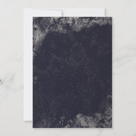 星の下の夜は日付フラットカードを保存 セーブザデート (裏面)