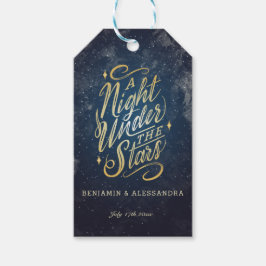 星の下の夜ギフトラベル ギフトタグ
