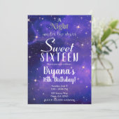 星の下の夜 パープルスカイ スウィート16 Invita 招待状 (スタンド正面)