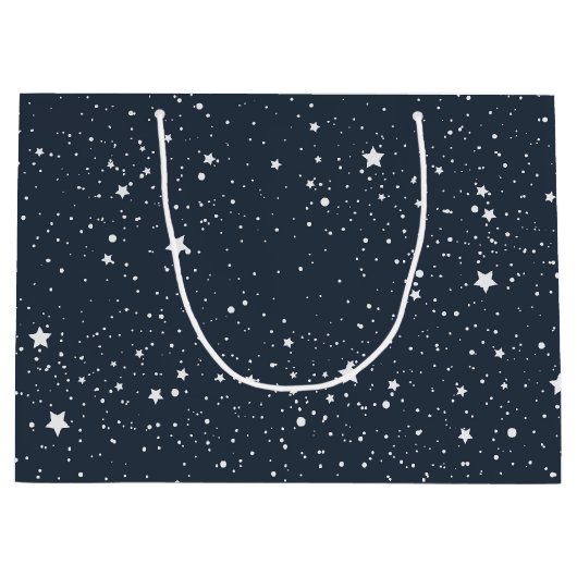 星の下の夜 ラージペーパーバッグ (正面)