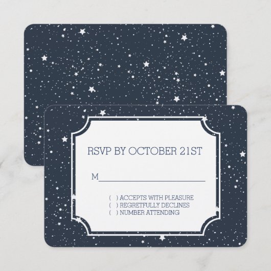 星の下の夜 返信 (正面/裏面)
