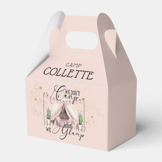 星の下の女の子の輝く誕生日パーティー フェイバーボックス (正面サイド)