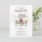 星の下の女の子の輝く誕生日パーティー 招待状 (スタンド正面)