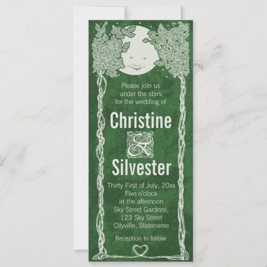 星の下の愛結婚は 招待状 (正面)