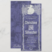 『星の下の愛』婚約 招待状 (正面/裏面)