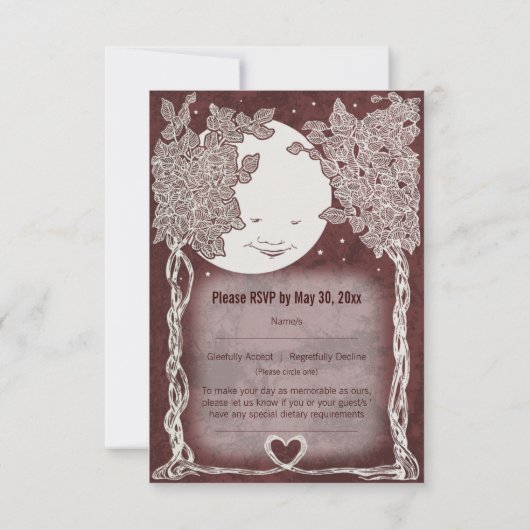 星の下の愛、3.5x5 RSVP (裏面)