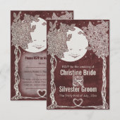 星の下の愛、3.5x5 RSVP (正面/裏面)