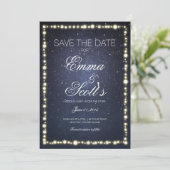 星の下の文字列の光の輝きは日付を保存する セーブザデート (スタンド正面)