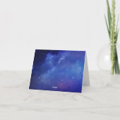 星の下の星空ありがとう サンキューカード (裏面)