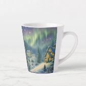 星の下の森の魔法のクリスマスナイト カフェラテマグ (右)